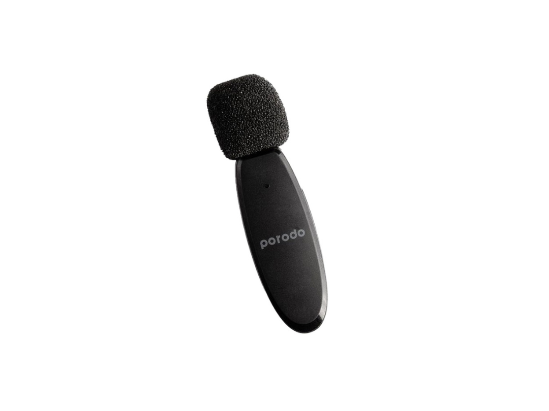 Porodo Dual Connector Lavalier Microphone Dual Mic – Black Porodo Dual Connector Lavalier Microphone Dual Mic – Black